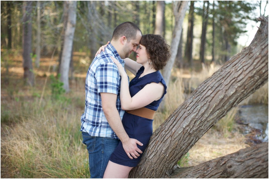 woodsy engagement photos