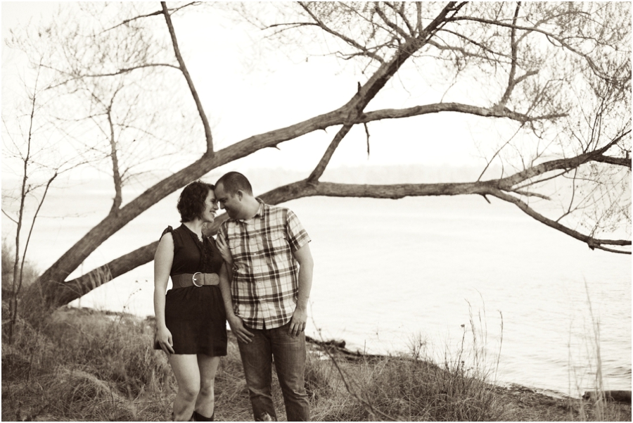 black and white engagement portraits, vintage couple's photography