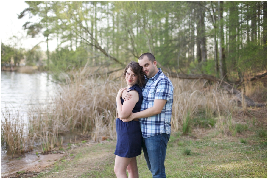 waterside engagement photography, woodsy engagement photos