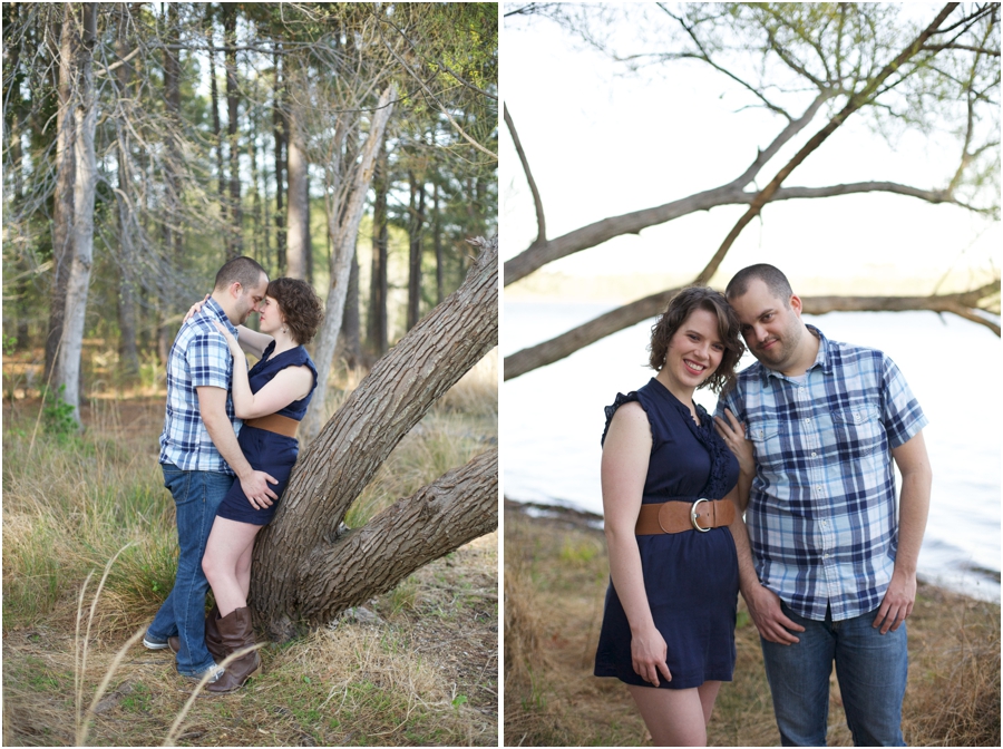 woodsy engagement photos, southern engagement photographers