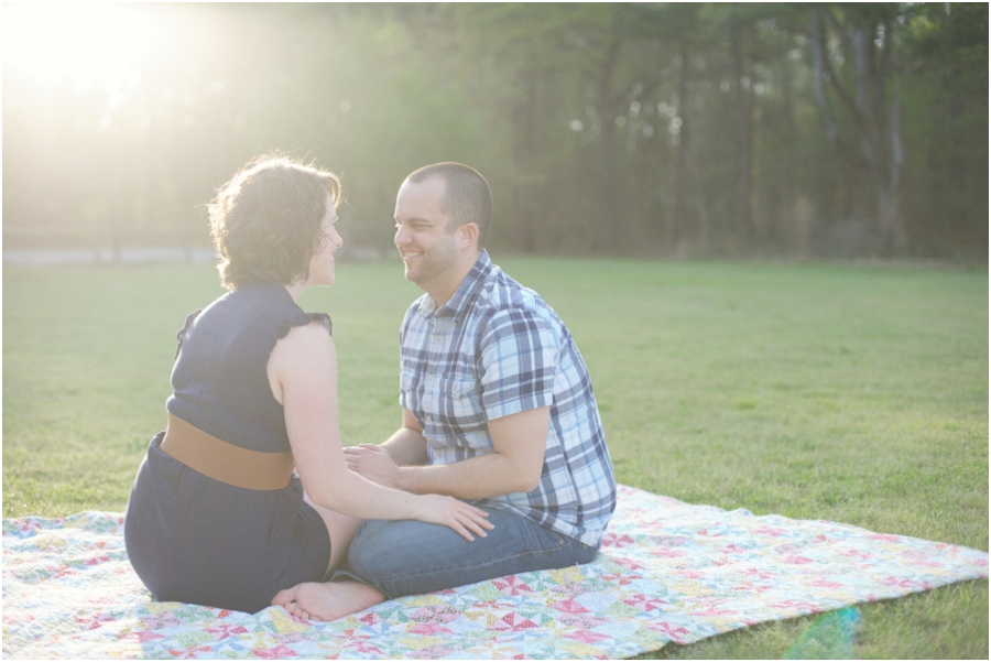 picnic engagement photography, southern engagement photographers