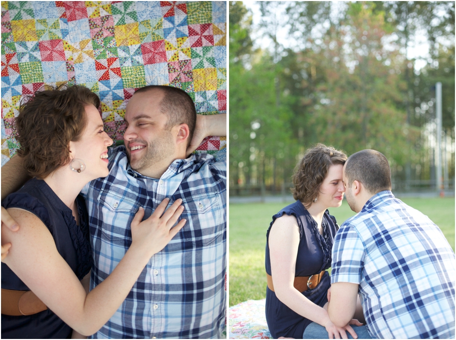 picnic engagement photography, southern engagement photographers