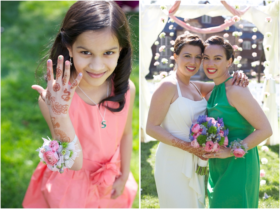little girl with henna hand tattoos, multicultural wedding photography