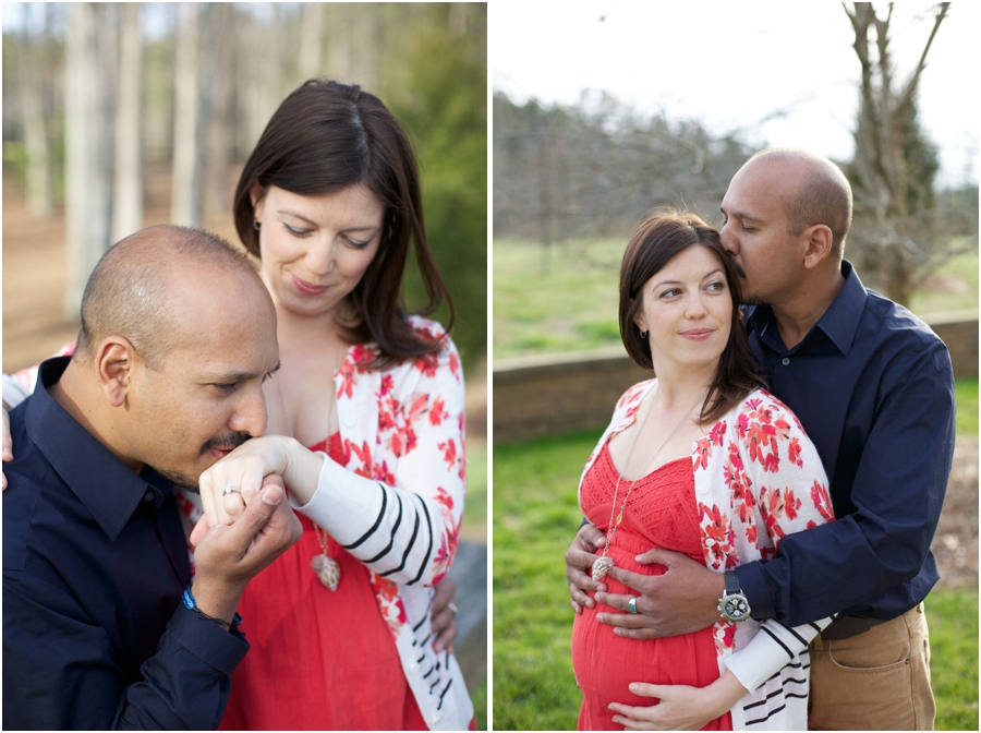 sweet engagement photos, expectant couple's photography