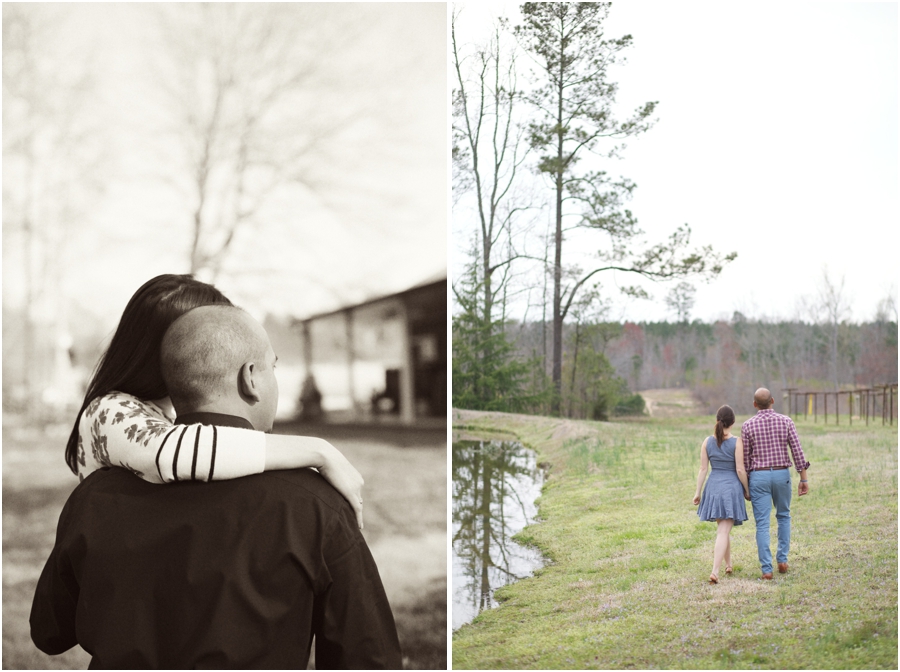 vintage engagement photographers, romantic vineyard couple's photography, raleigh nc