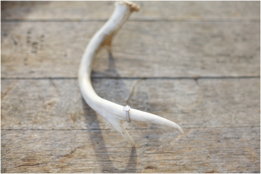 unique ringshot ideas, engagement ring on deer antler