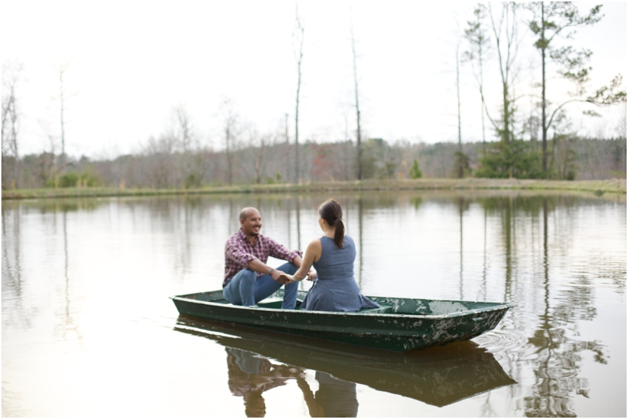 couple enjoying a beautiful day at a lake, romantic engagement photography, raleigh nc