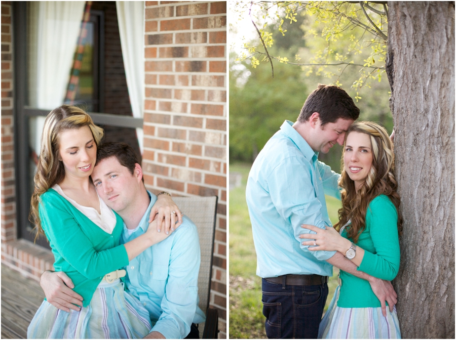 romantic southern engagement photography, nc vineyard engagement photographers