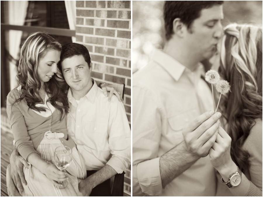 vintage engagement photography, southern vintage engagement photographers