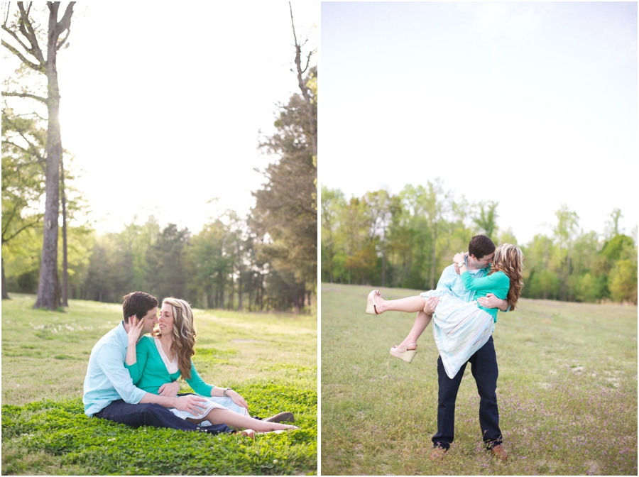 intimate engagement photographers, romantic spring engagement photography