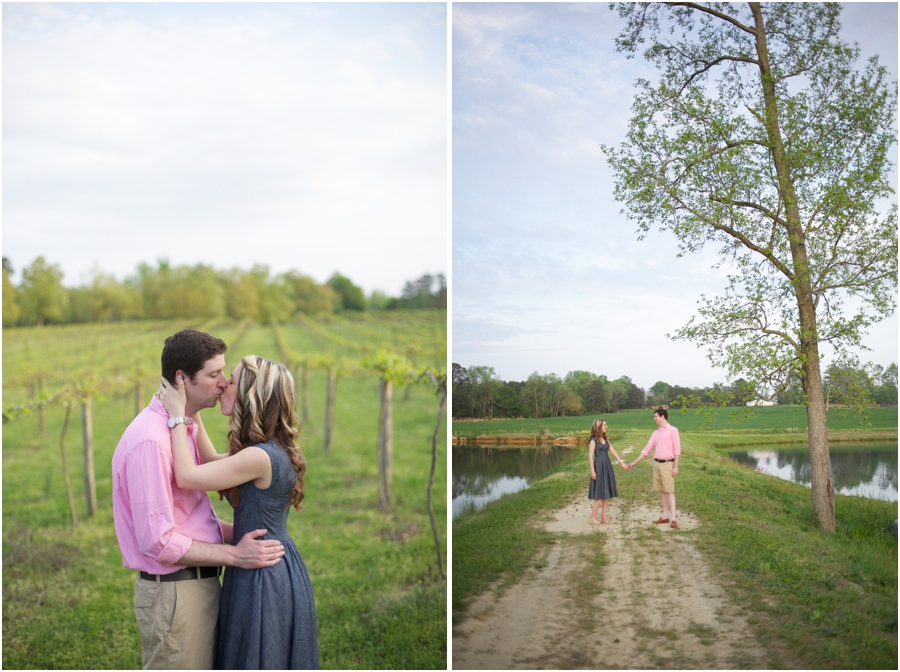 north carolina engagement photography, spring engagement photographers
