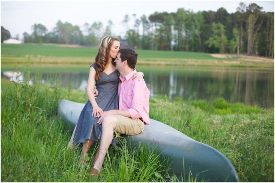 romantic southern engagement photography