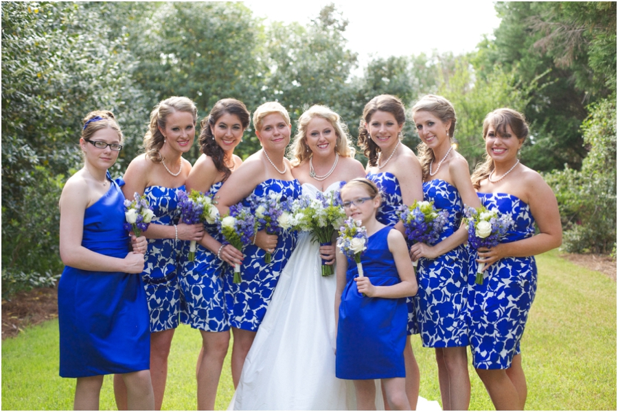 southern weddings, bridal party portraits