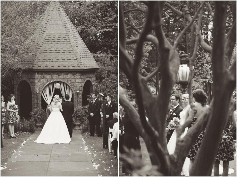 vintage garden wedding photography, black and white wedding photography