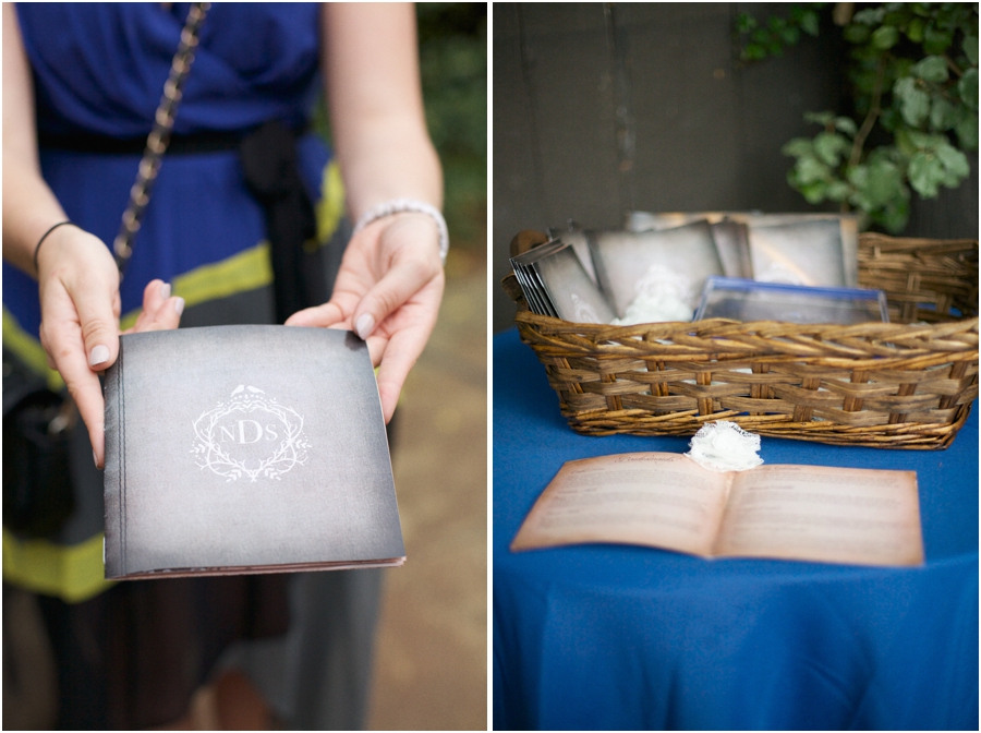 romantic storybook inspired wedding programs, vintage garden wedding photography
