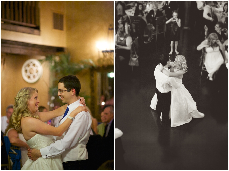 bride and groom dancing at wedding reception, vintage wedding photographers, raleigh nc