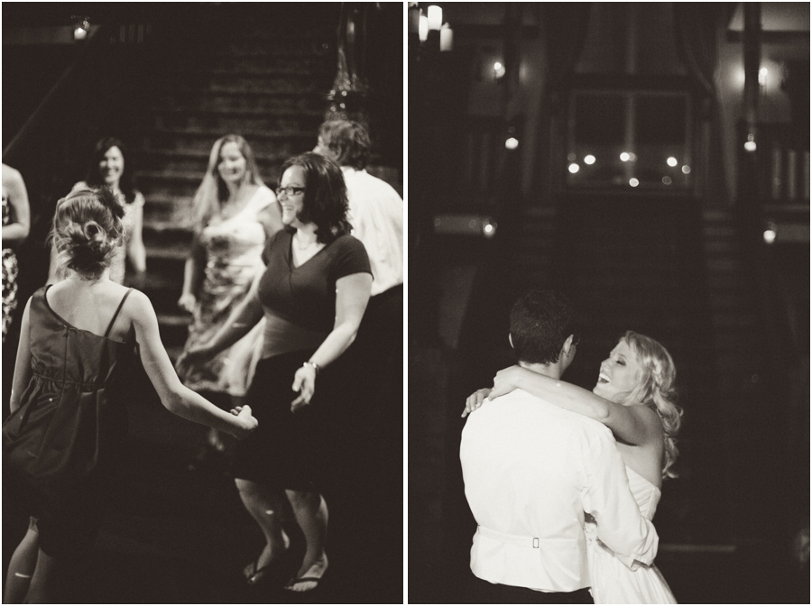 guests dancing at barclay villa reception, vintage wedding photographers, raleigh nc