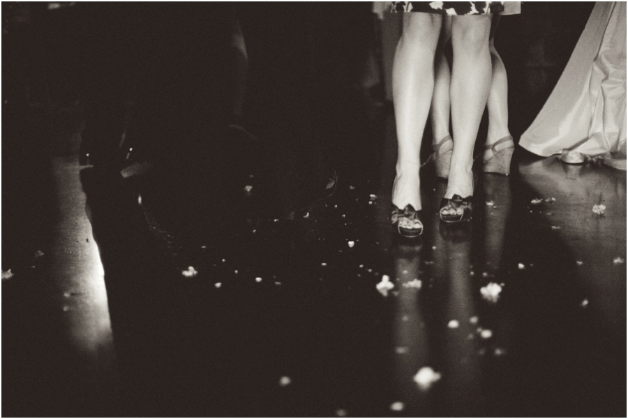 guests on the dance floor at barclay villa reception, vintage wedding photographers, raleigh nc