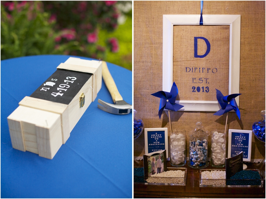 cute wedding traditions, bottle of wine nailed shut to be enjoyed on the first anniversary, rustic wedding favor table decor
