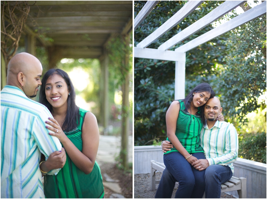 romantic engagement photography, southern garden engagement photography
