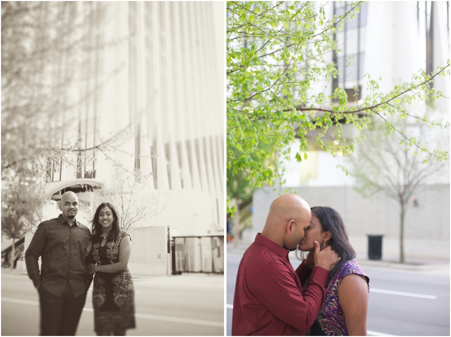 downtown raleigh engagement photography, city engagement photography