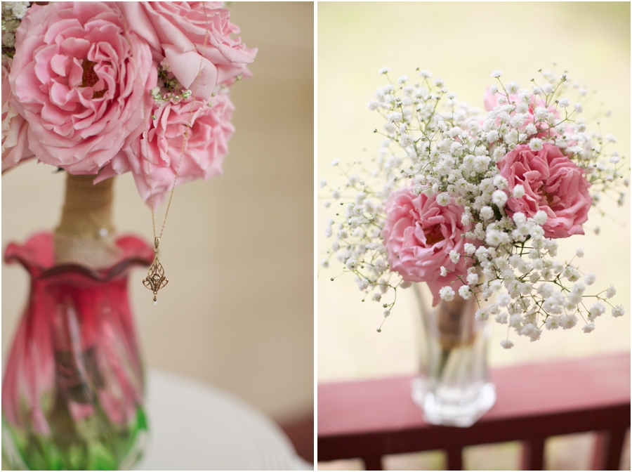 simple elegant bridal jewelry, beautiful diy baby's breath and pink rose bridal bouquet 