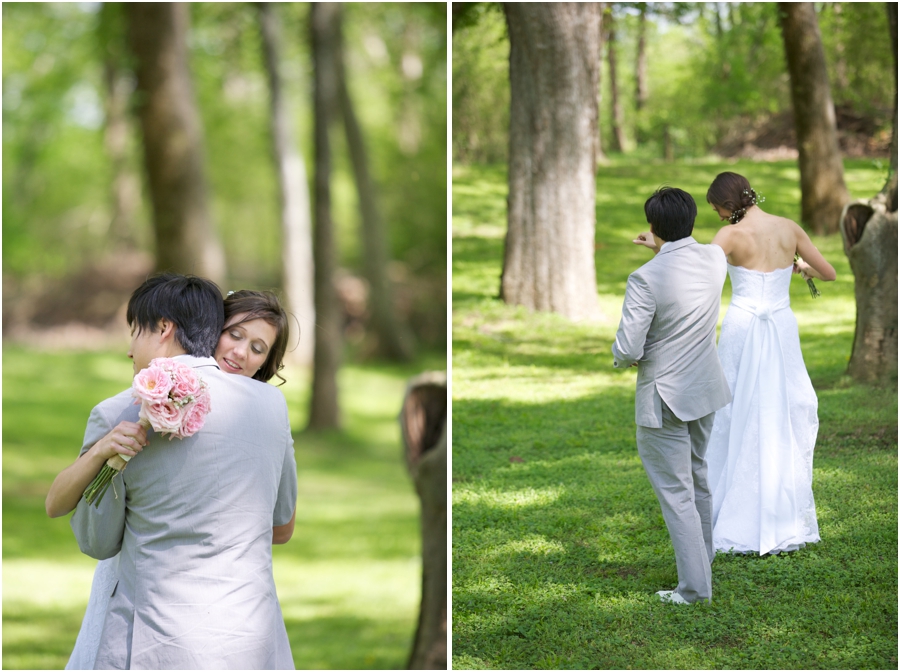 romantic first look photography, southern wedding photographers