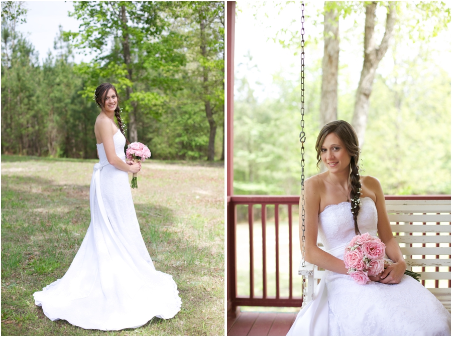 southern wedding photography, rustic bridal photographers