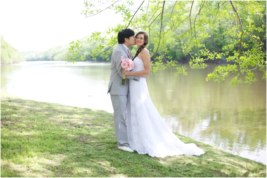 romantic riverside wedding photography, southern wedding photographers