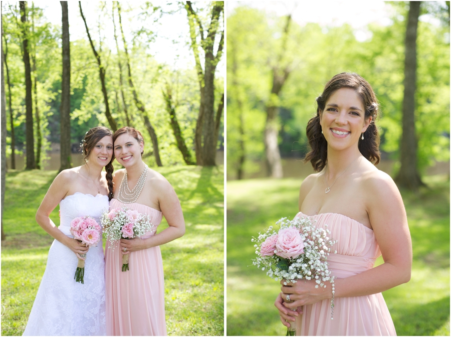 bridal party portraits, spring wedding photography