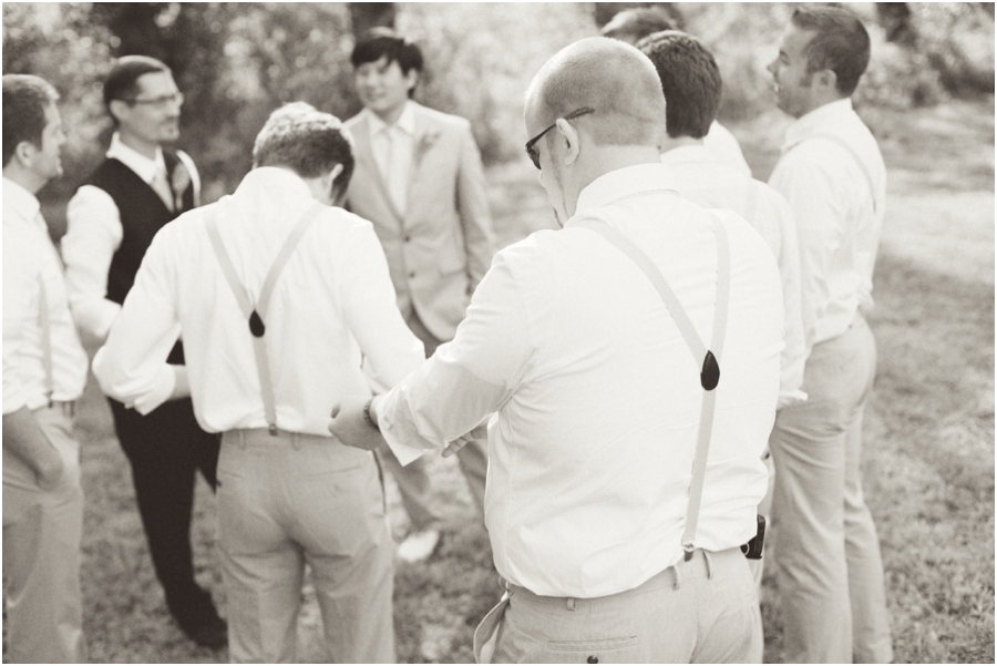 vintage wedding photography, groomsmen getting ready