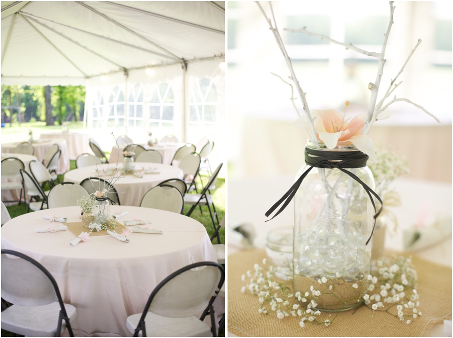beautiful floral centerpieces from Fifty Flowers, spring wedding photography