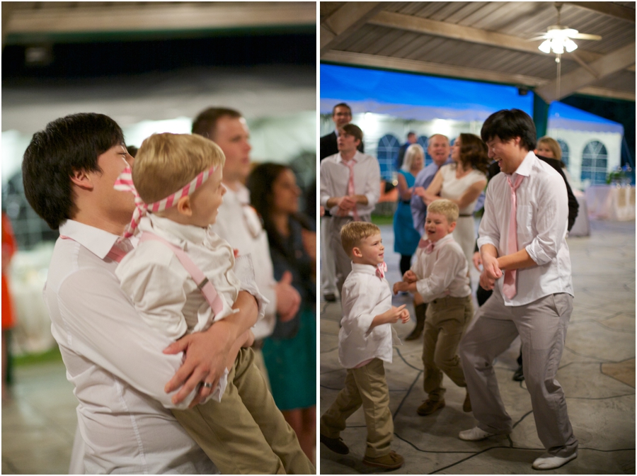 fun wedding reception photography, rustic raleigh nc wedding photographers