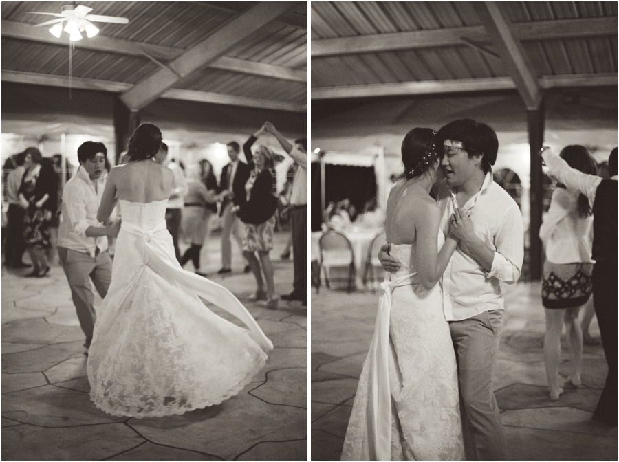 bride and groom dancing, vintage wedding photographers