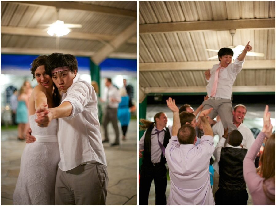 fun wedding reception photography, southern wedding photographers