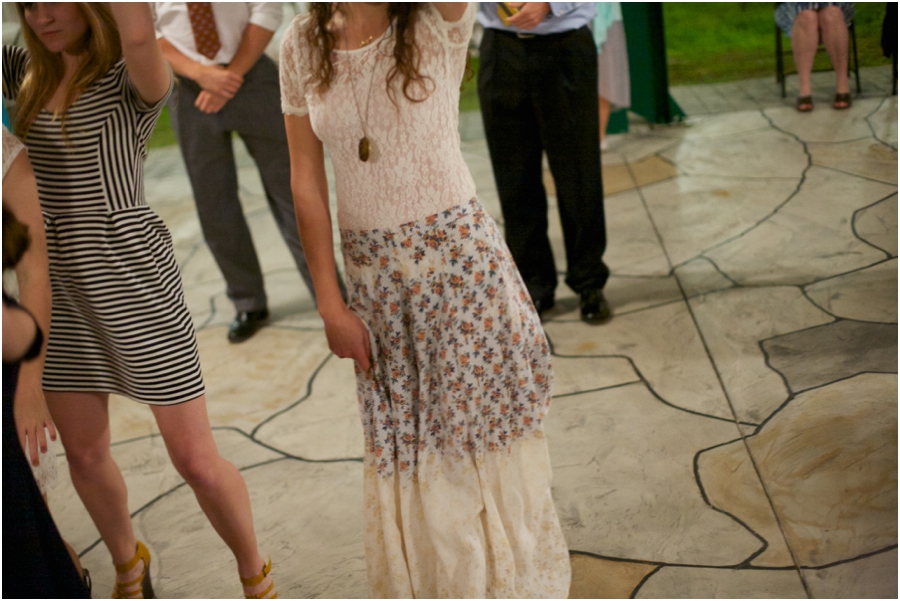guests dancing at outdoor wedding reception, rustic wedding photographers