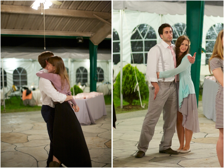 couple dancing at wedding reception, outdoor wedding reception photography