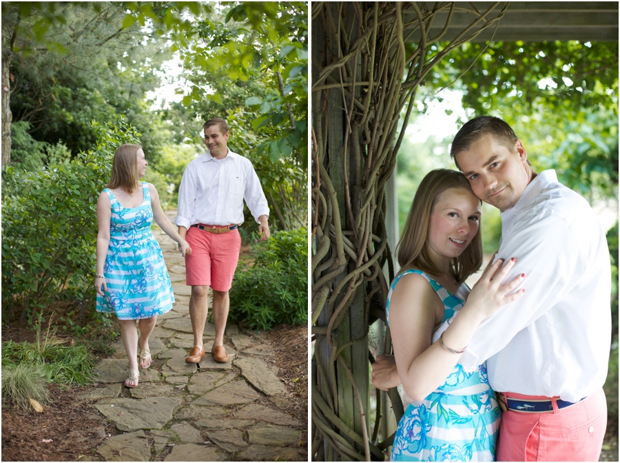 garden engagement photography, southern engagement photographers