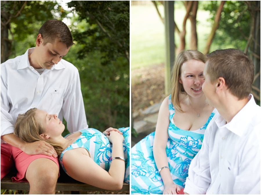 romantic engagement portraits, southern engagement photography