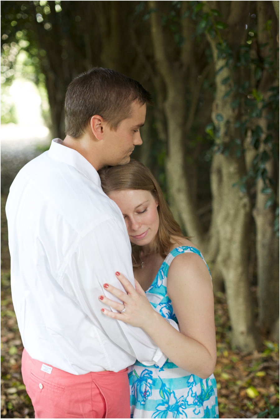 romantic outdoor engagement photography, raleigh nc