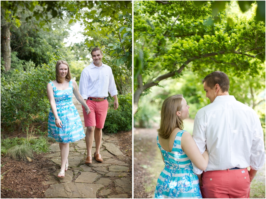 garden engagement photography, summer engagement photographers