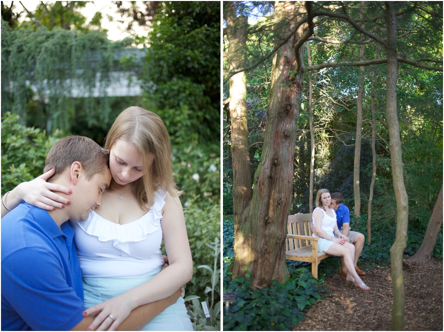 intimate engagement photography, forest engagement photography
