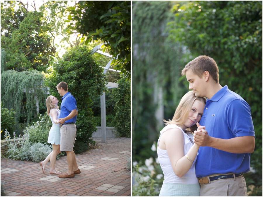 garden engagement photography, intimate engagement photographers