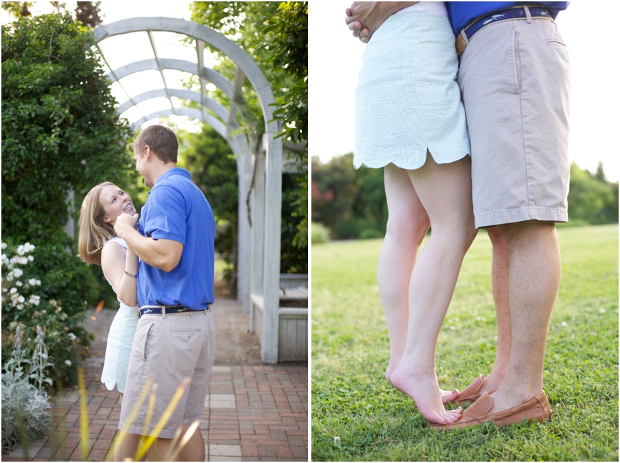 romantic garden engagement, intimate engagement photographers
