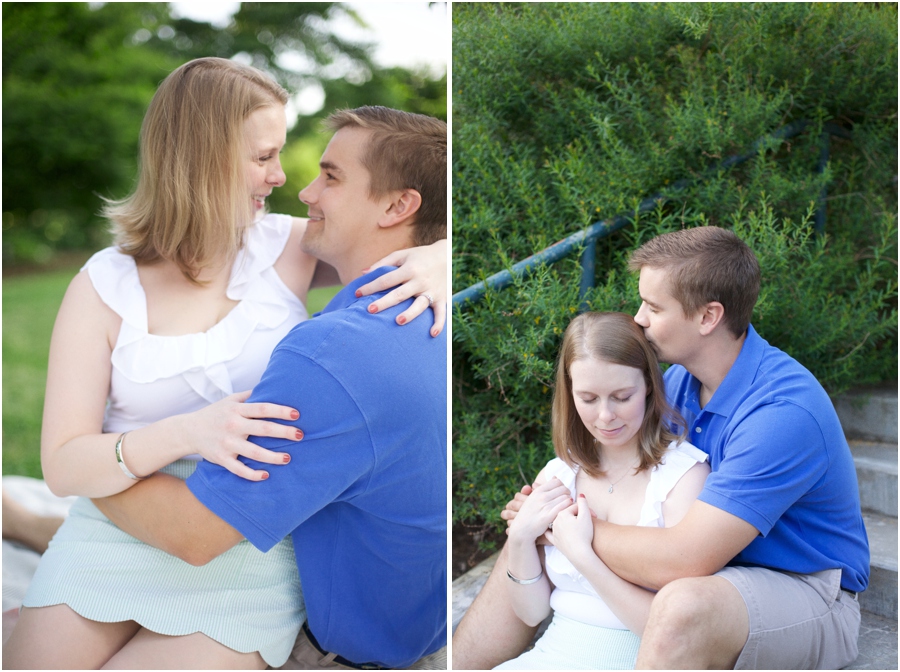 intimate engagement photography, romantic southern engagement photography