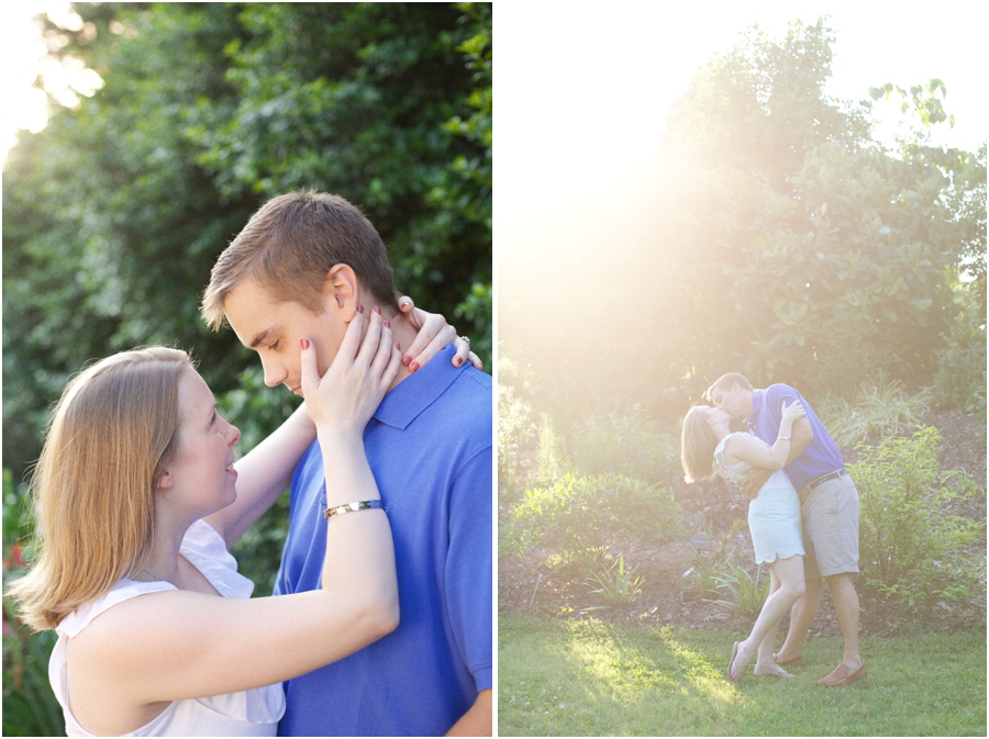 intimate engagement photography, beautiful sunlit engagement photography