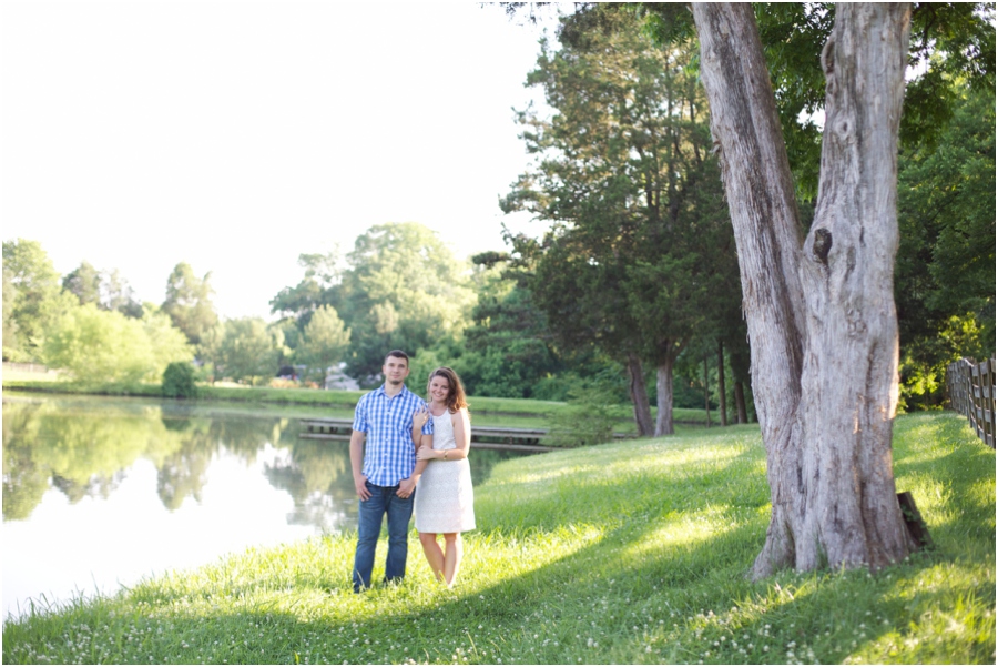 romantic summer engagement photography, southern engagement photographers