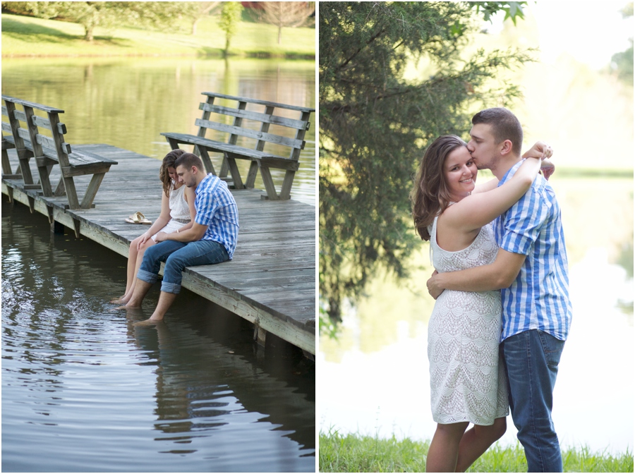 dock engagement, summer engagement photography