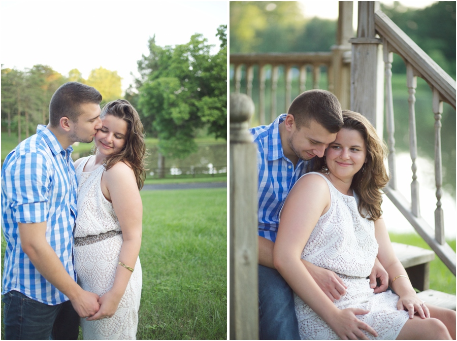 romantic engagement photography, lake engagement photography