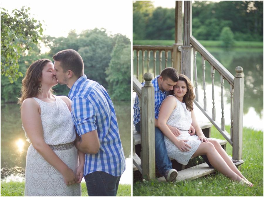 intimate engagement photography, romantic lake engagement photography
